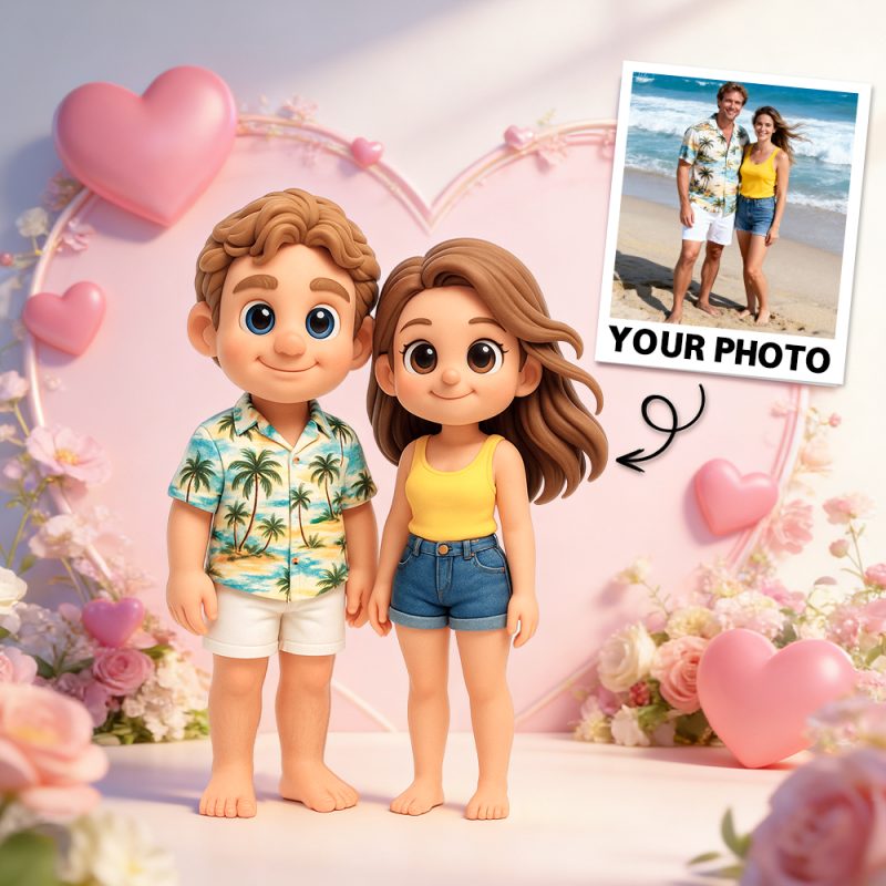 Custom Toy Figure 3D Mini Figures Personalization Photo Blind Box Wedding Gifts for Couple