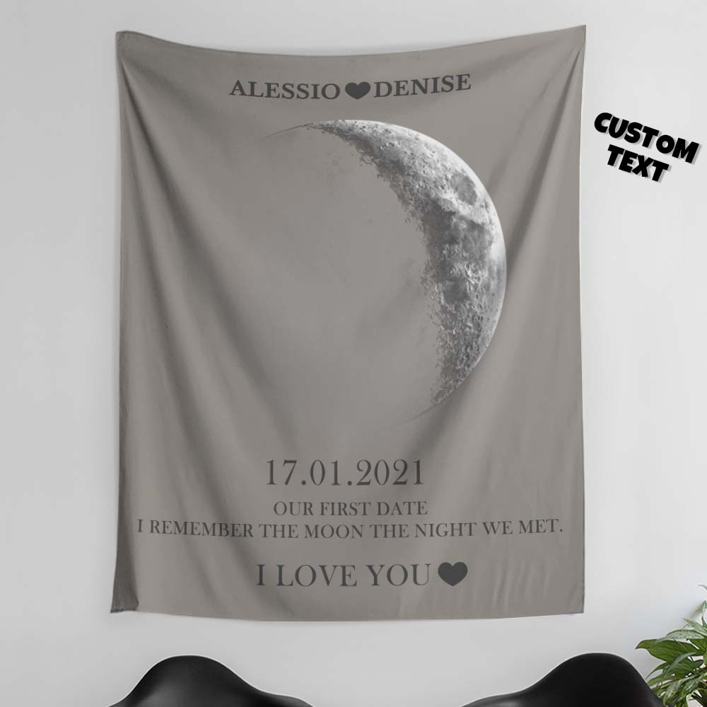 Custom Moon Phase Tapestry Gifts for Her Home Wall Decor - Image 2