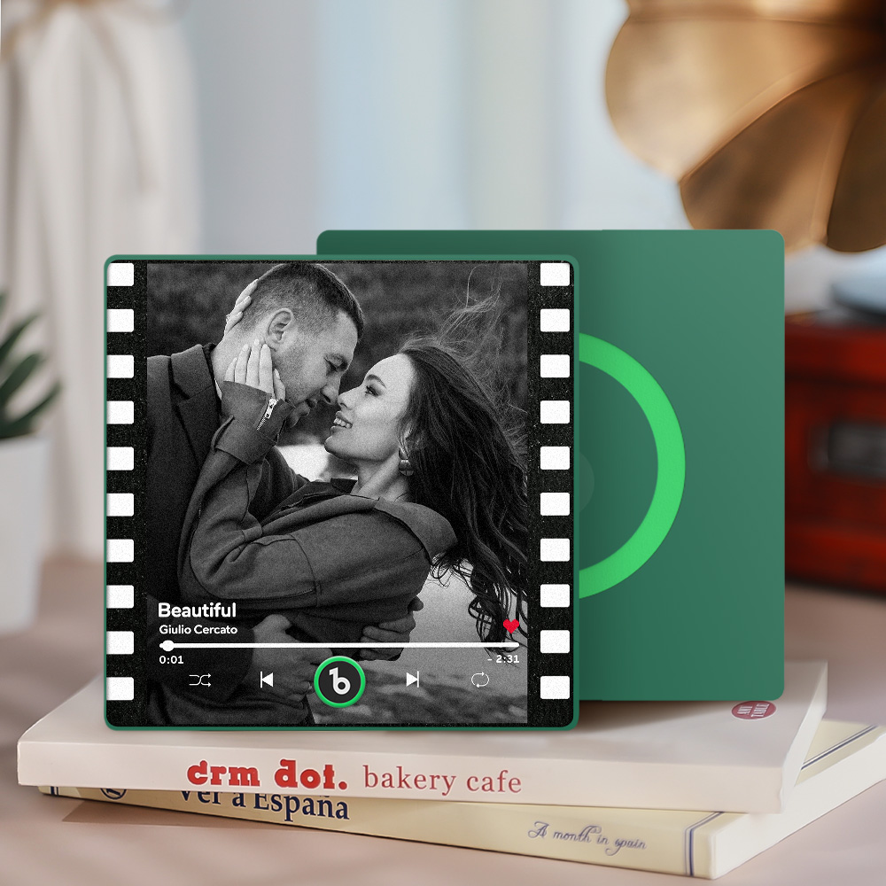 Custom Music Fridge Magnets Custom Music Fridge Magnet Colorful Frame Album Fridge Magnet Can Play Songs Gift for Mom - Image 4
