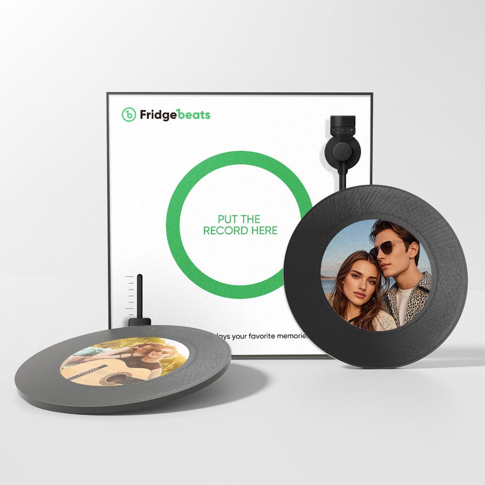 Custom Music & Photo Fridge Magnet Can Customize 1-6 Vinyl and Songs - Image 2