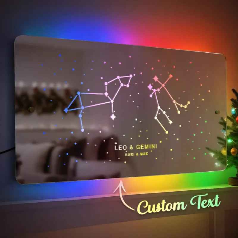 Zodiac Mirror Lamp – Christmas Gift For Your Lover Christmas Gift