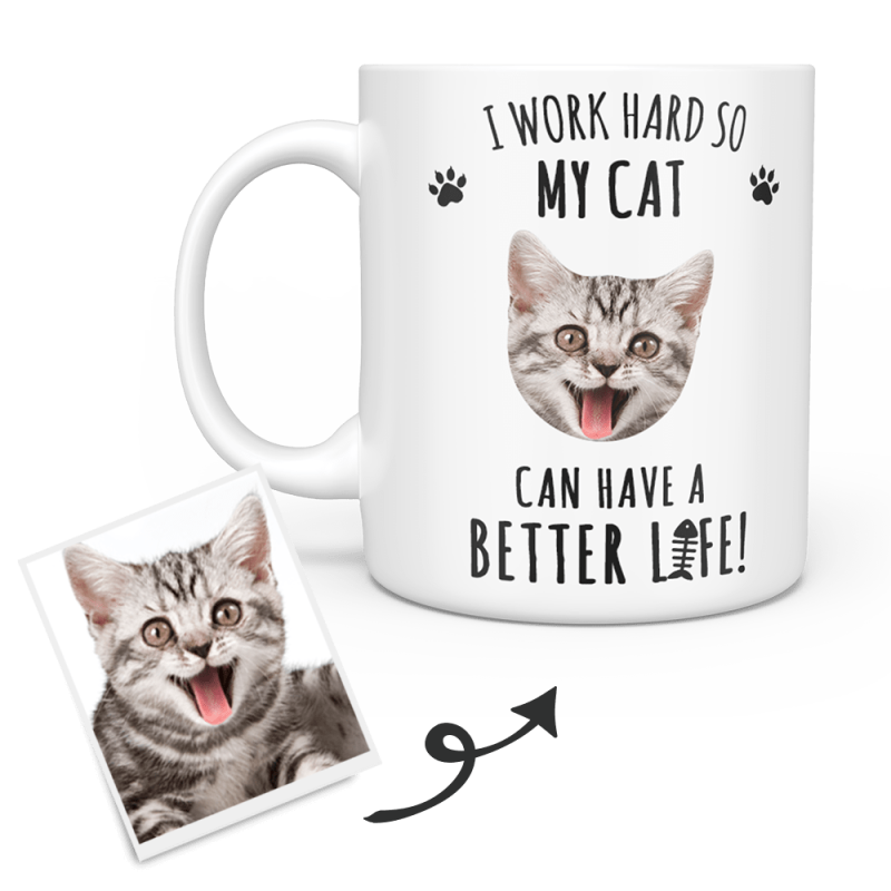 Custom Cat Mug Gift For Cat Lovers Pet Sympathy Gift