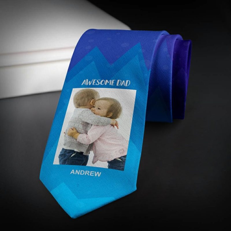 Father’s Day Ties Custom Fathers Day Gifts Personalized Tie