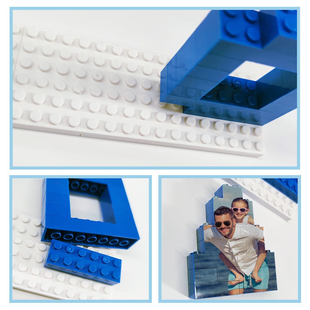 Personalized Dad Photo Building Brick Puzzles Photo Block Gifts for Dad Father's Day Gift - Image 5