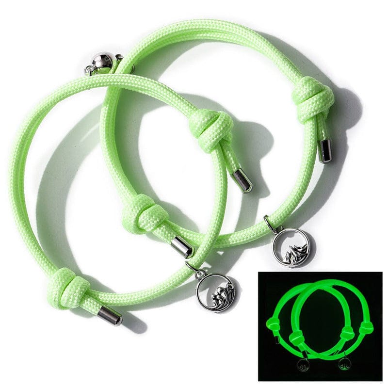 Luminous Couple Magnetic Bracelets Adjustable Bracelet Jewelry Gift For Couple
