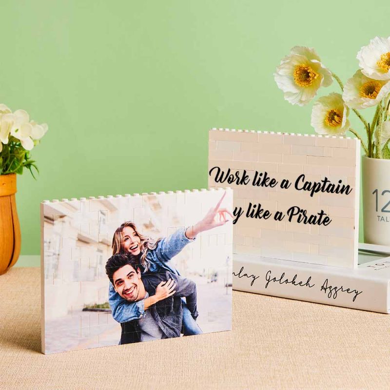 Song Code Personalized Building Brick Photo Block Frame