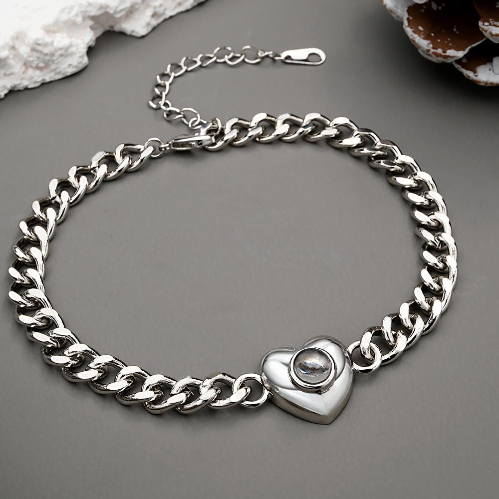 Custom Projection Bracelet Cuban Chain Simple Gift - Image 2
