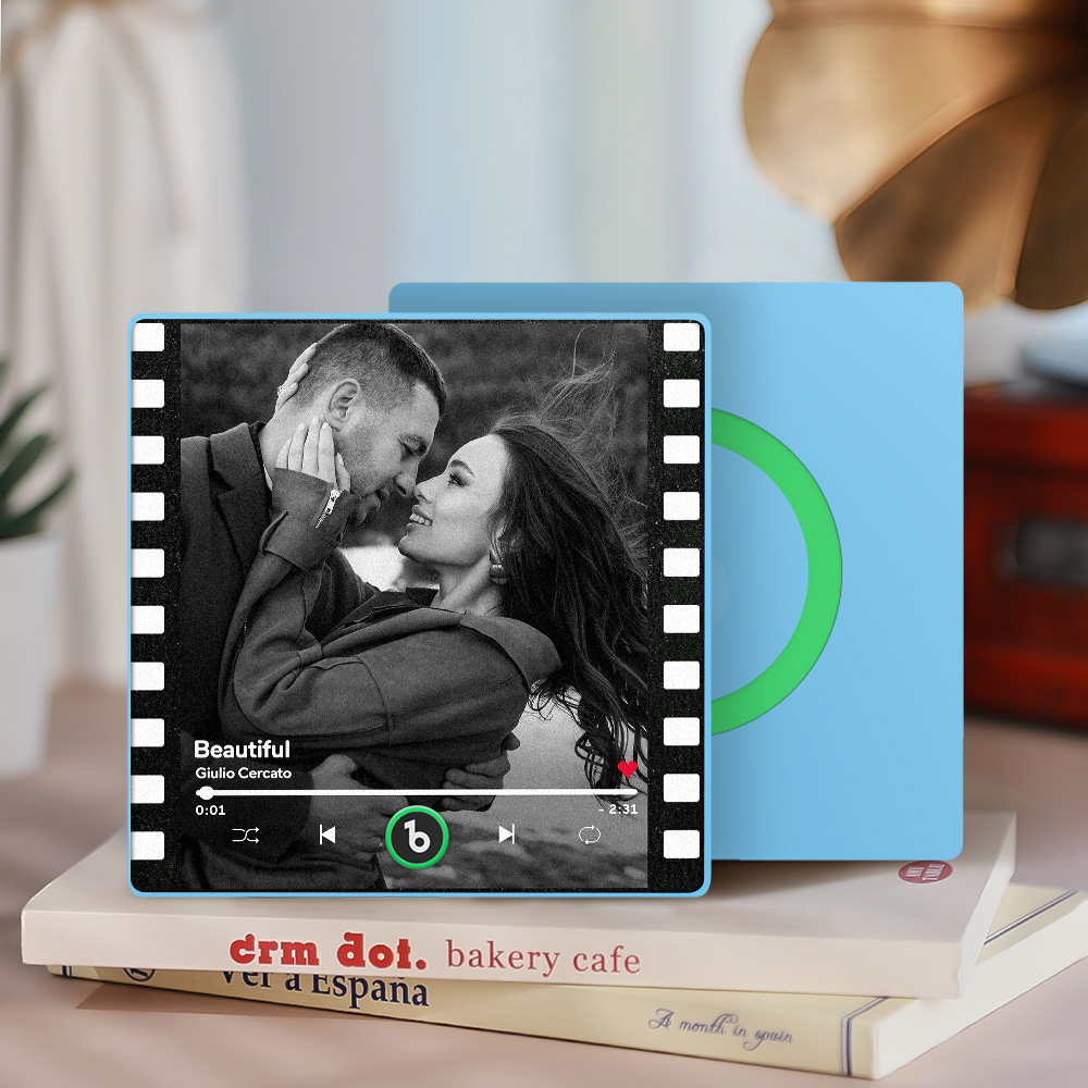 Custom Music Fridge Magnets Custom Music Fridge Magnet Colorful Frame Album Fridge Magnet Can Play Songs Gift for Mom - Image 2
