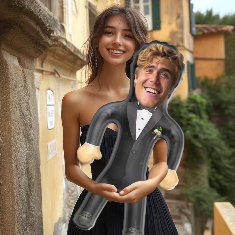 Personalized Groom Blow Up Dolls Unique Wedding Gifts Bachelorette Party Decor Creative Gifts