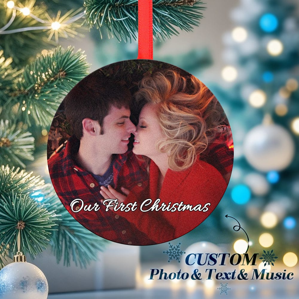 Custom Music and Photo Christmas Ornaments Play Music Relive Cherished Memories - Image 2