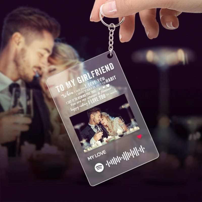 Music Keychain Custom Keychain For Valentine’s Day