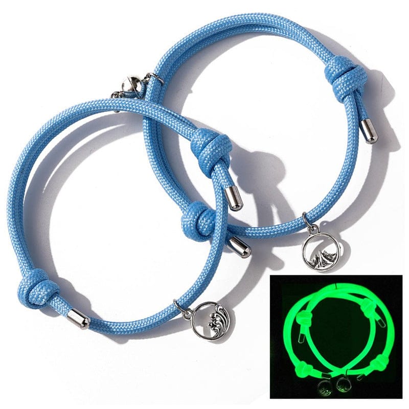 Valentines Gifts Luminous Couple Magnetic Bracelets Adjustable Bracelet Jewelry Gift For Couple