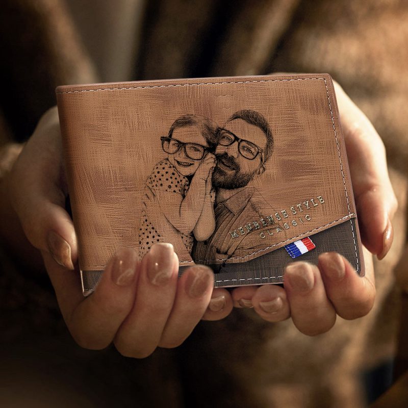Custom Photo Wallet Business Short Men’s Wallet Gifts For Men