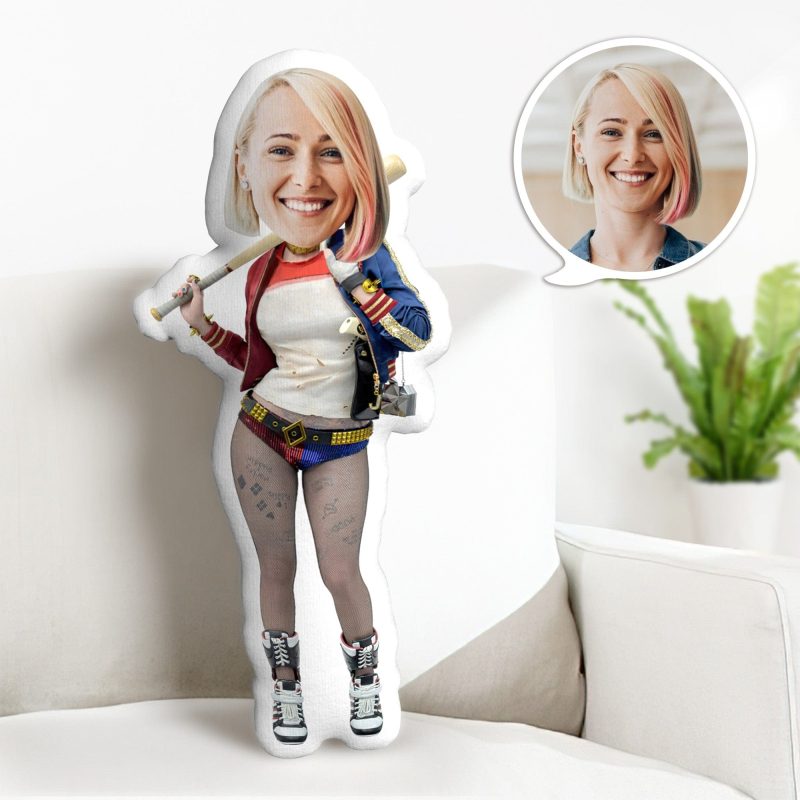 Custom Face Pillow Harley Quinn Dolls Personalized Minime Pillow Gifts for Her