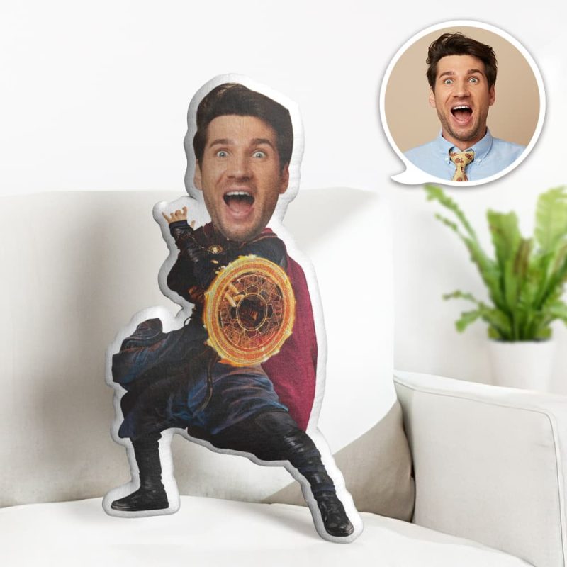 Custom Face Pillow Personalized Photo Pillow Ancient One MiniMe Pillow Gifts for Him