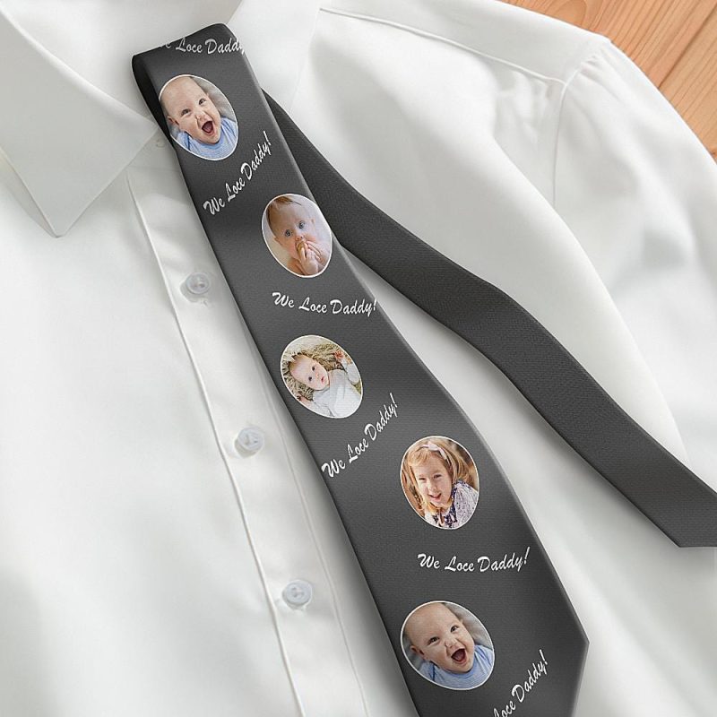 Father’s Day Ties Grey Tie Fathers Day Gifts For Grandpa
