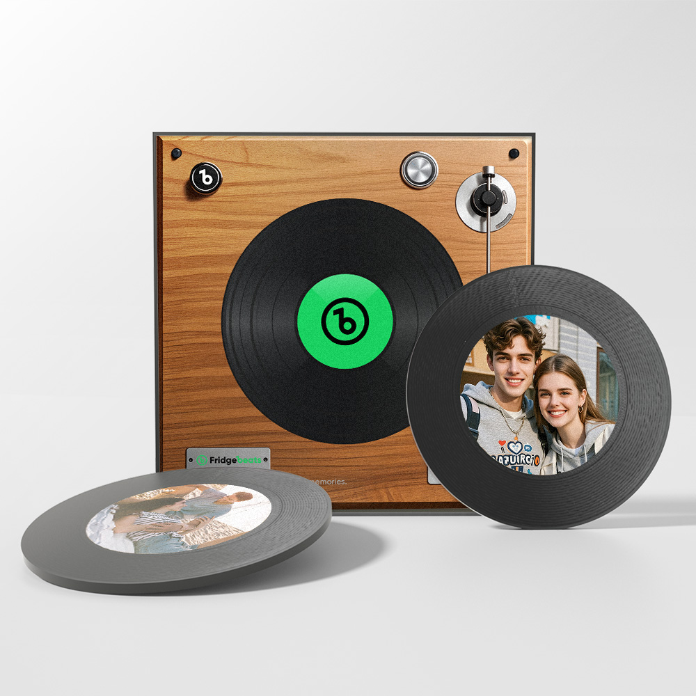 Personalized 1-6 Songs Music Fridge Magnet That Play Songs Upgraded Fridge Magnet Gifts for Dad - Image 2