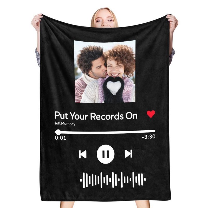 Custom Blankets Christmas Gifts For Girlfriend Valentines Day Gifts for Her