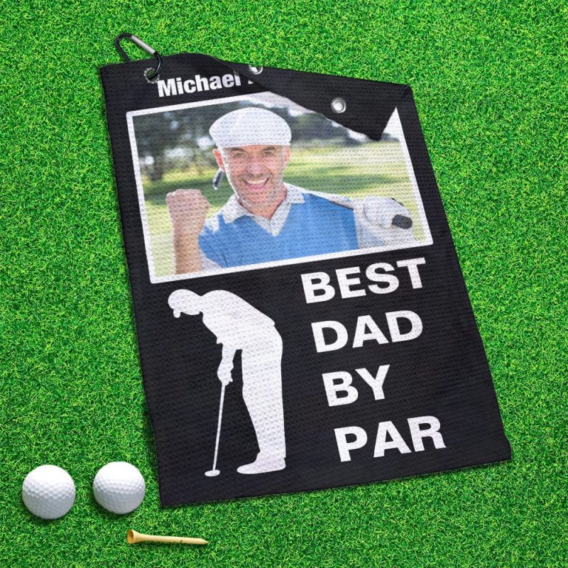 Photo Golf Towel Personalised Golf Towel Gifts for Dad – Best Dad