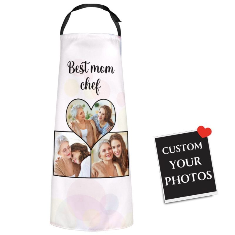Mother’s Day Apron Custom Photo Apron Kitchen Apron Gifts for Mom