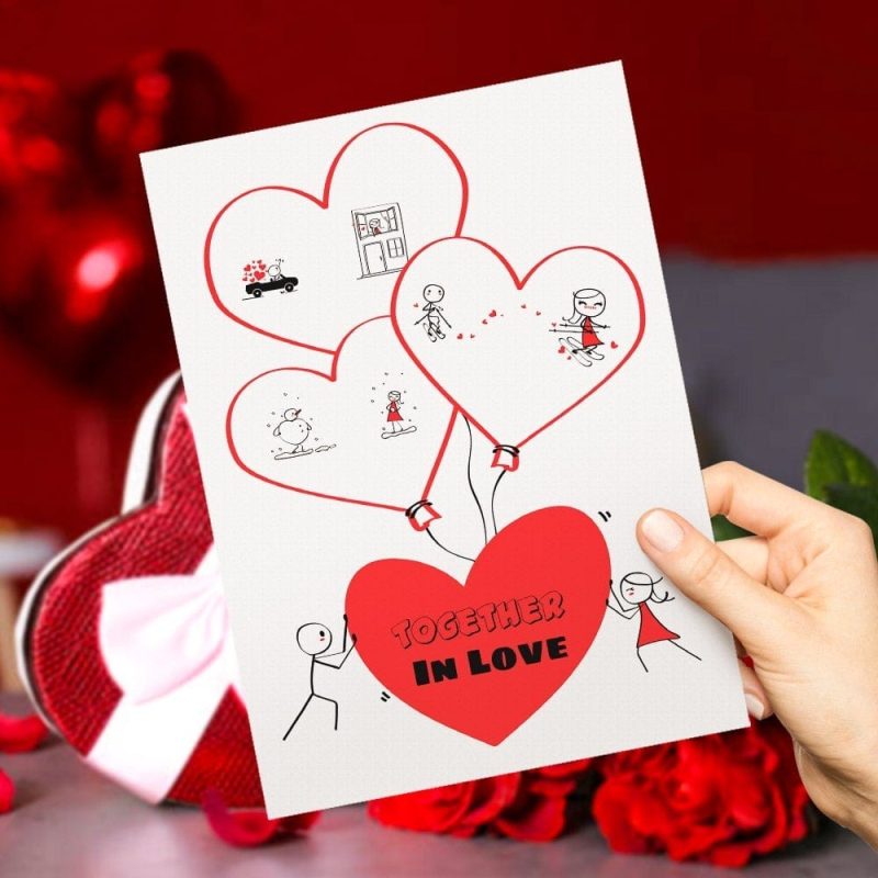 Custom Birthday Card for Him Boy Meet Girl Card Comic Greeting Card
