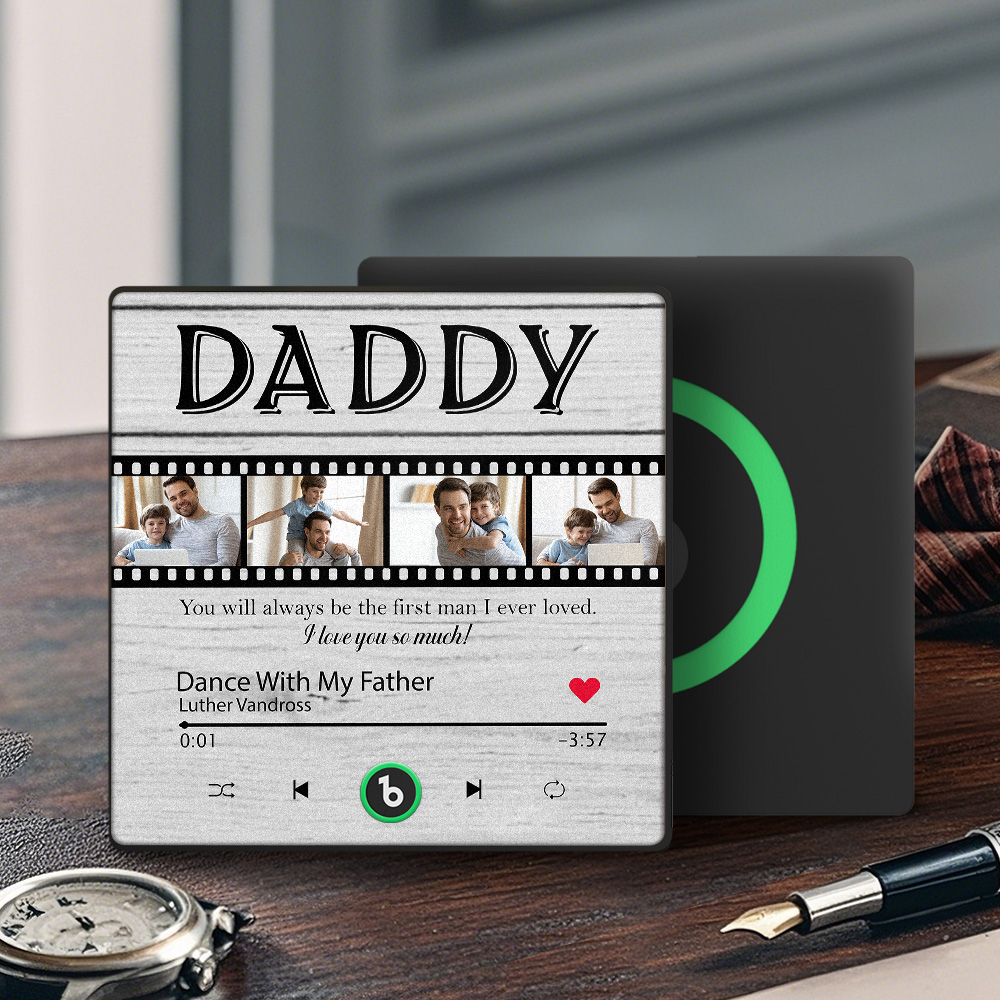 Custom Photo Music Fridge Magnets Personalized Film Music Fridge Magnet That Can Play Songs Father's Day Gift for Dad