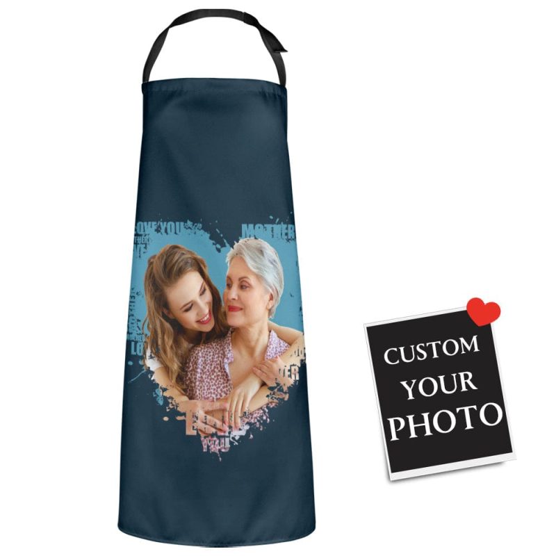 Personalized Photo Apron Birthday Gifts Custom Gift for Mom