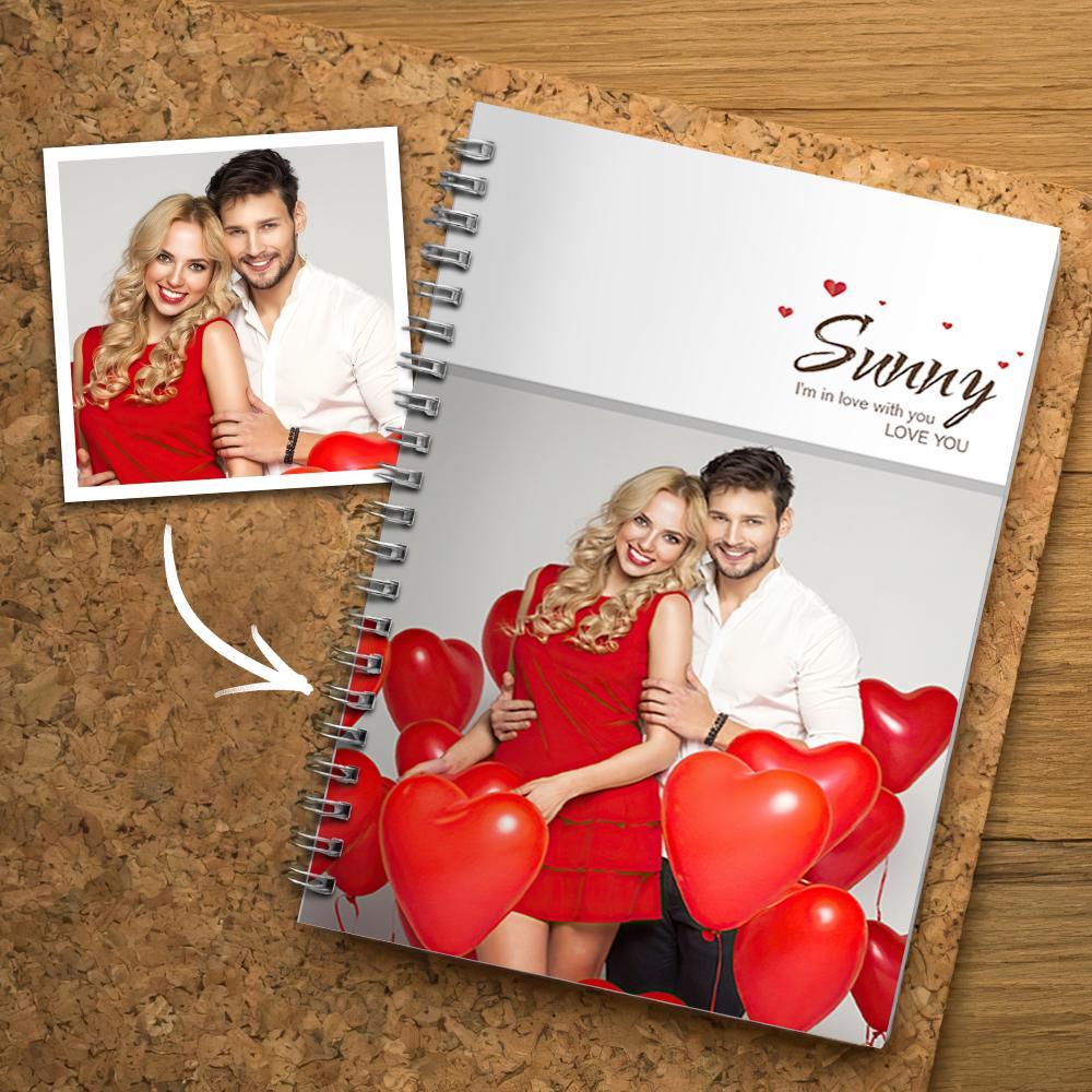 Ruled Spiral Notebook Personalized Gifts For Couples 14*21CM - Image 2