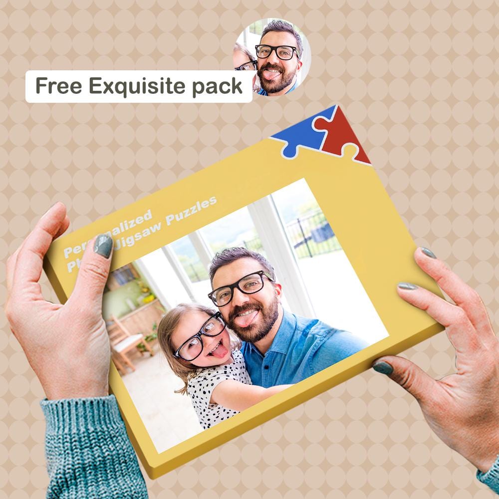 Father's Day Puzzle Personalized Picture Jigsaw Puzzle 1000 Pieces Father's Day Gift - Image 5