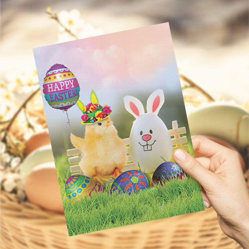 Funny Easter Card Easter Bunny Greeting Card Easter Egg Card For Friend