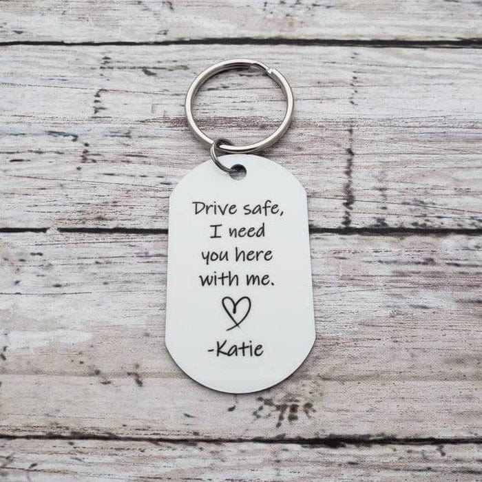 Wedding Gifts Drive Safe Keychain Custom Photo Keychain With Name For Boyfriend - Image 5