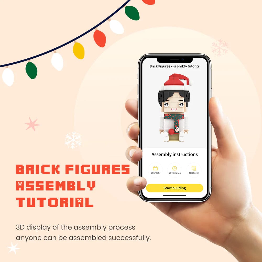 Fully Body Customizable Golden Retriever 1 Dog Photo Custom Brick Figures Small Particle Block Brick Me Figures Customized Golden Retriever Only - Image 2