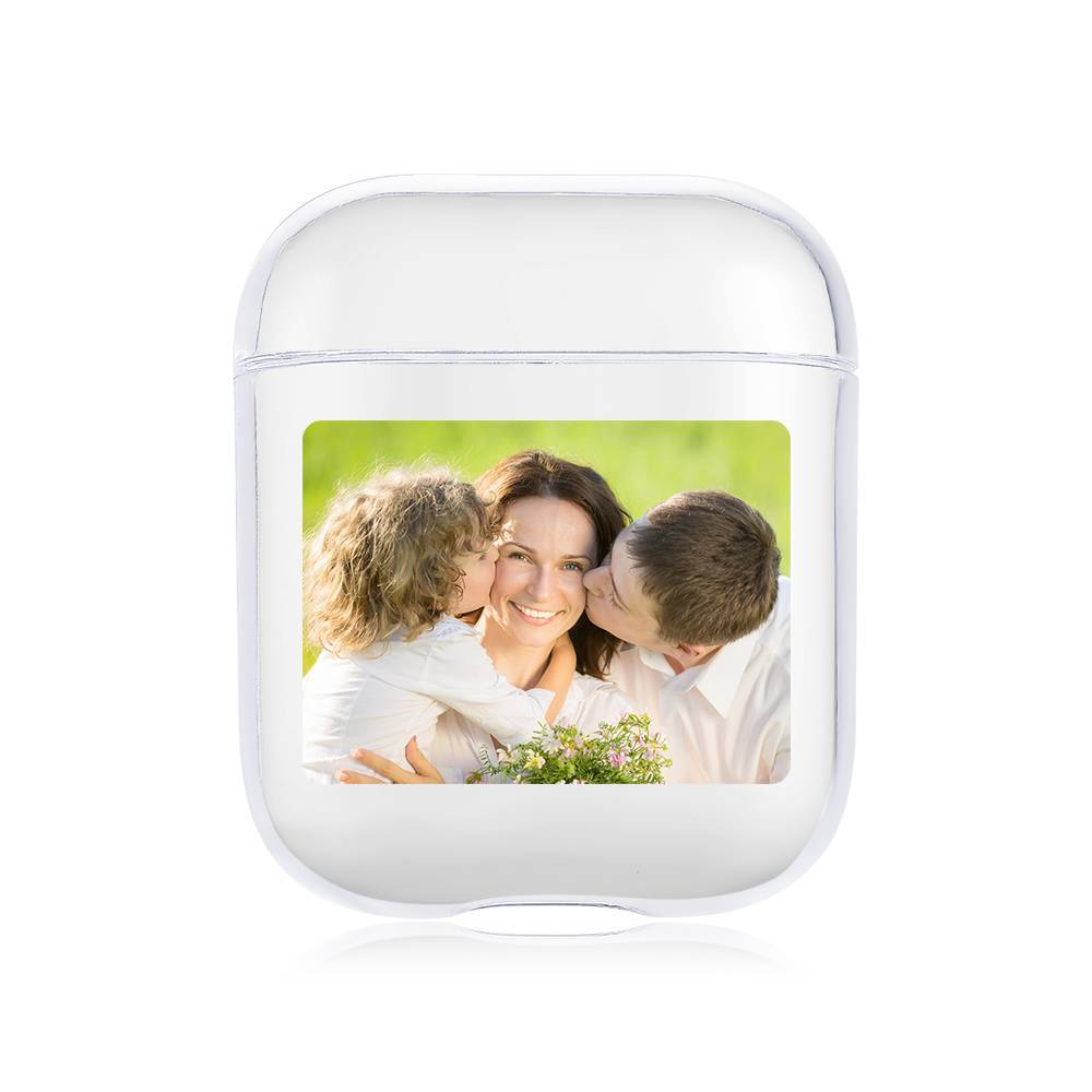 Photo Earphone Case for AirPods Family Gift - Transparent - Image 2