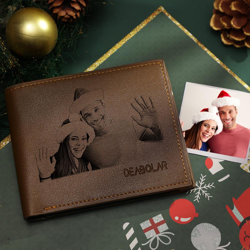 Custom Photo Engraved Wallet Gift For Christmas - Image 2