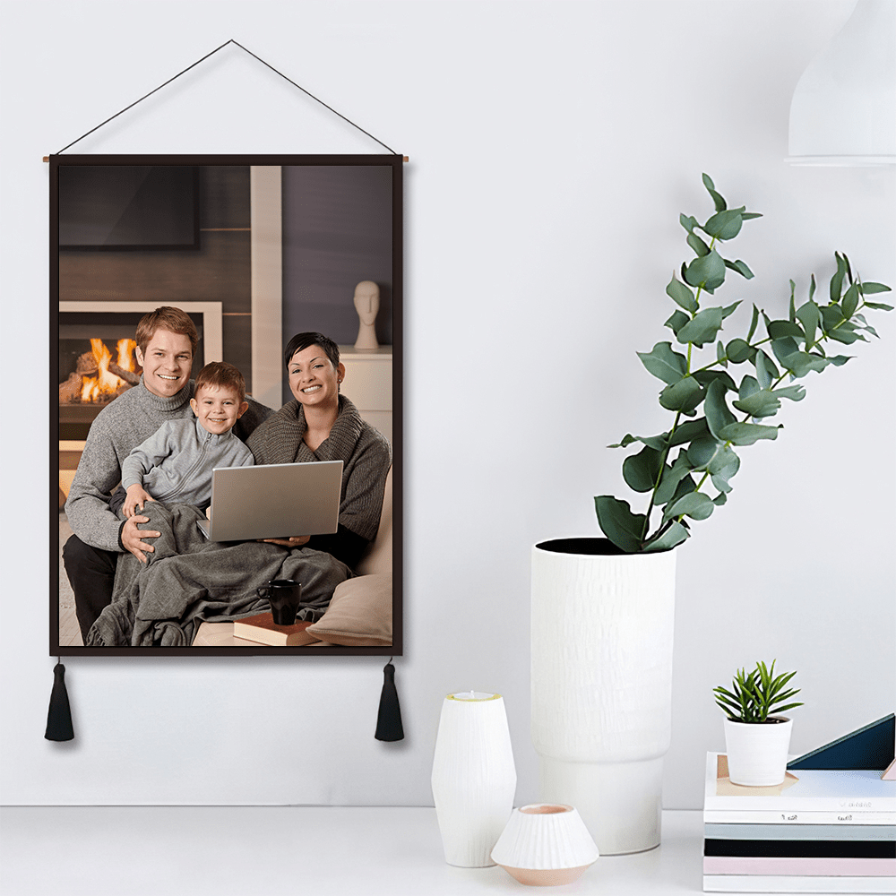 Father's Day Gift Family Photo Tapestry Home Decor Family Gift - Image 2