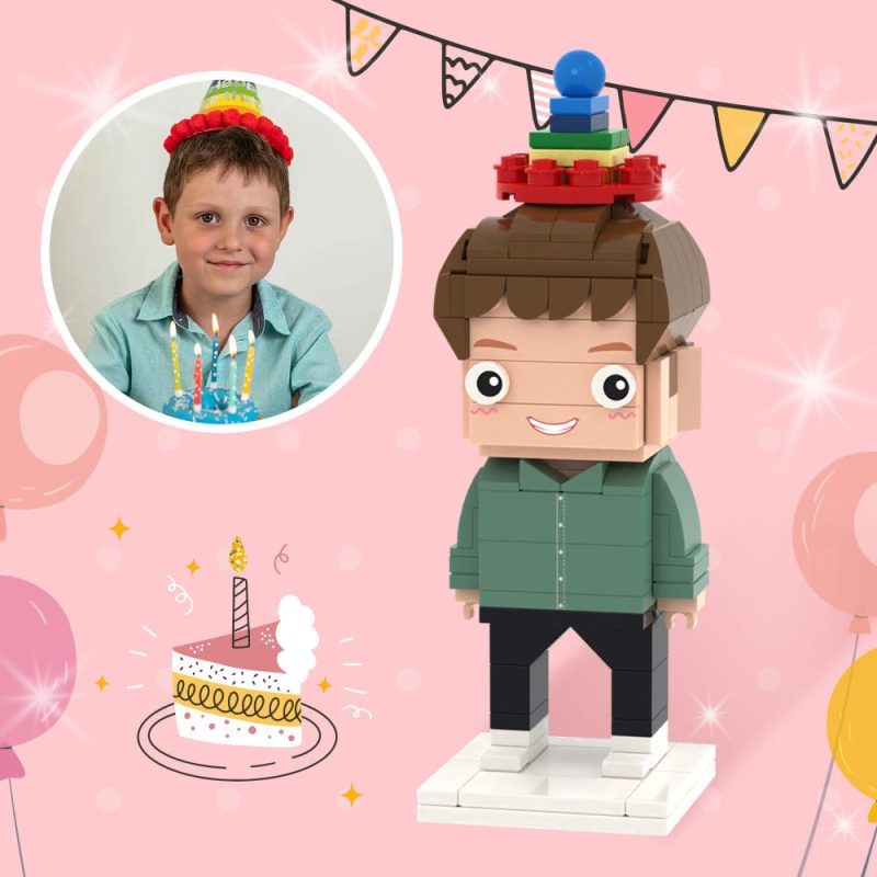 Son’s Birthday Gifts Full Custom Brick Figures Personalized Photo Brick Figures