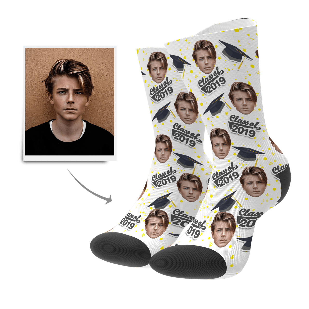 Graduation Socks Gifts Custom Graduation Memorial Gifts