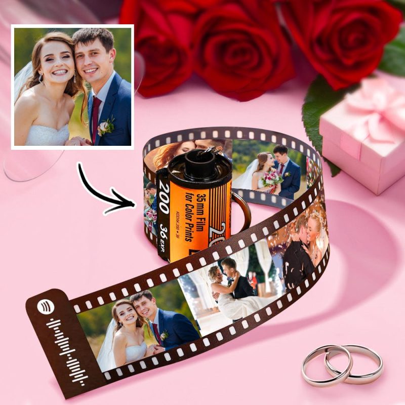 Custom Camera Roll Keychain Spotify Keychain Personalized Wedding Gifts