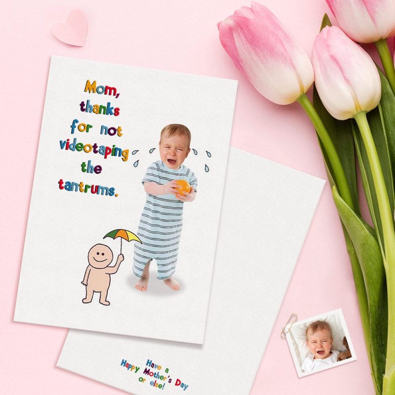 Custom Funny Mother’s Day Cards Personalized Card For Mom Greeting Card Gifts