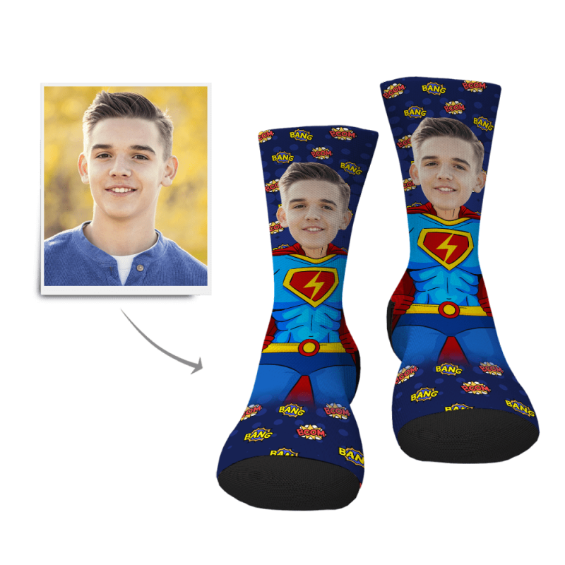 Father’s Day Socks Father’s Day Gift Custom Socks Superman