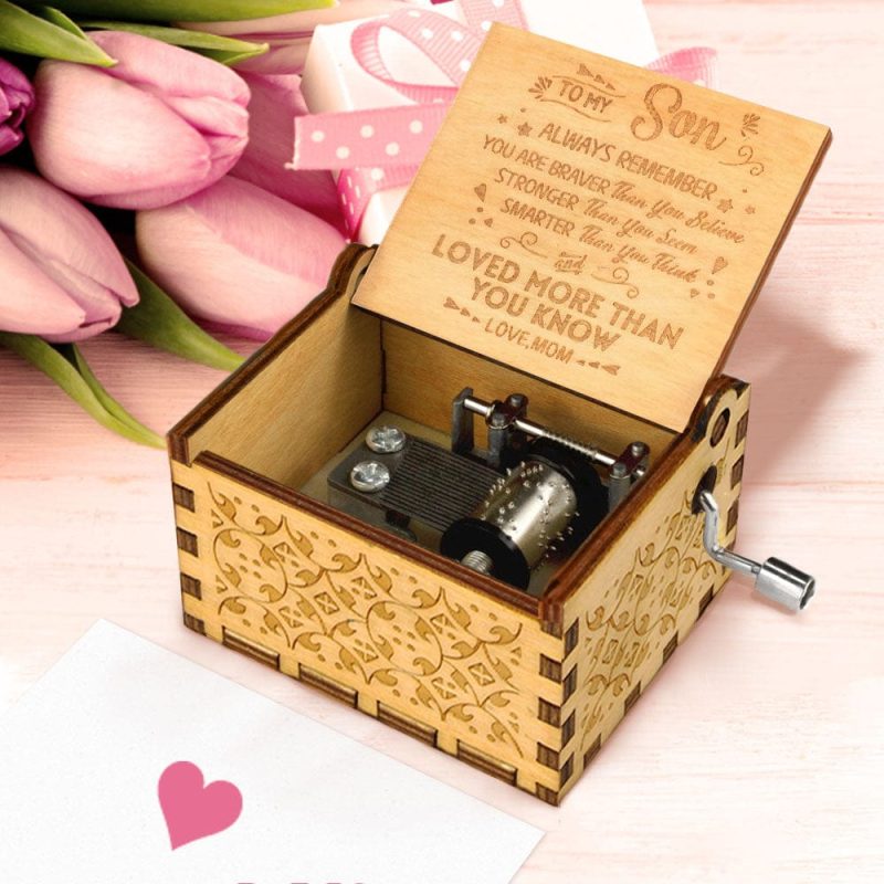 Hand Crank Musical Box You Are My Sunshine Gift For Mom From Daughter Mother’s Day Gift