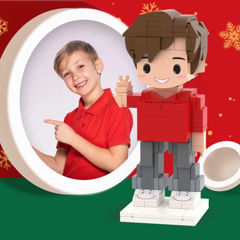 Gifts for Kids Full Body Customizable 1 Person Custom Cute Brick Figures Small Particle Block Toy