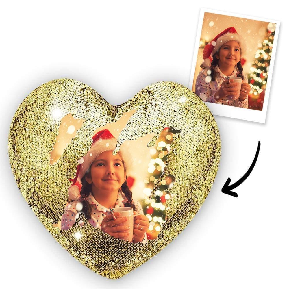 Christmas Gifts Anniversary Gift Heart-shaped Sequin Pillow Living Room Gifts - 5 Colors - Image 5