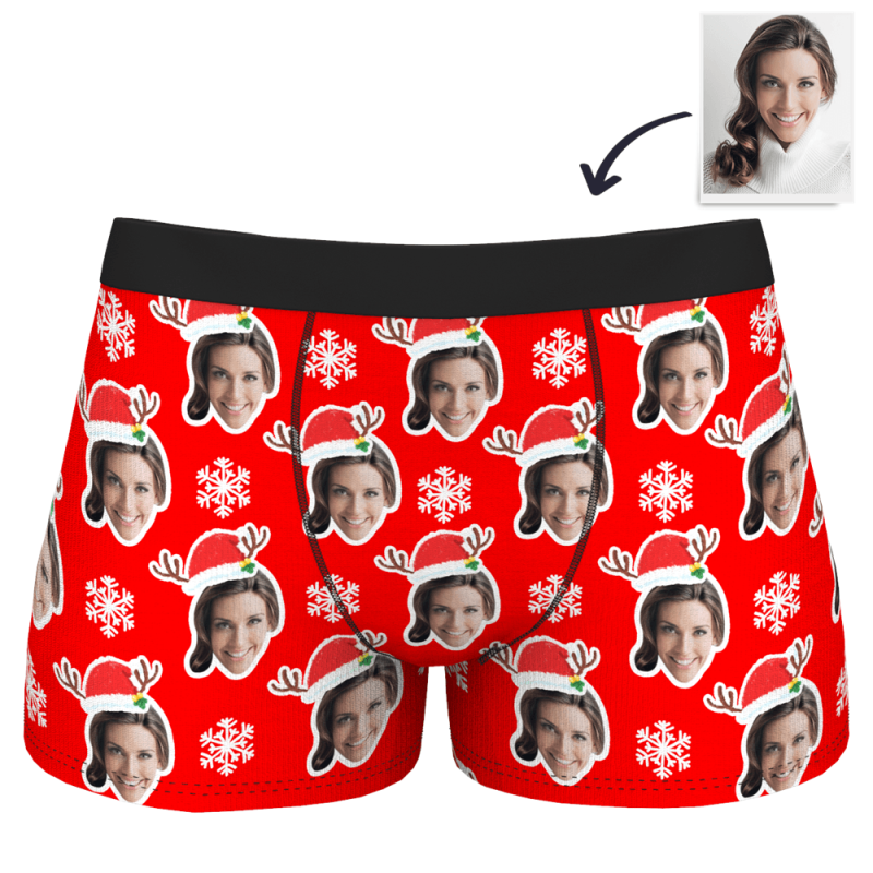 Christmas Gift For Boyfriend Custom Underwear – Santa