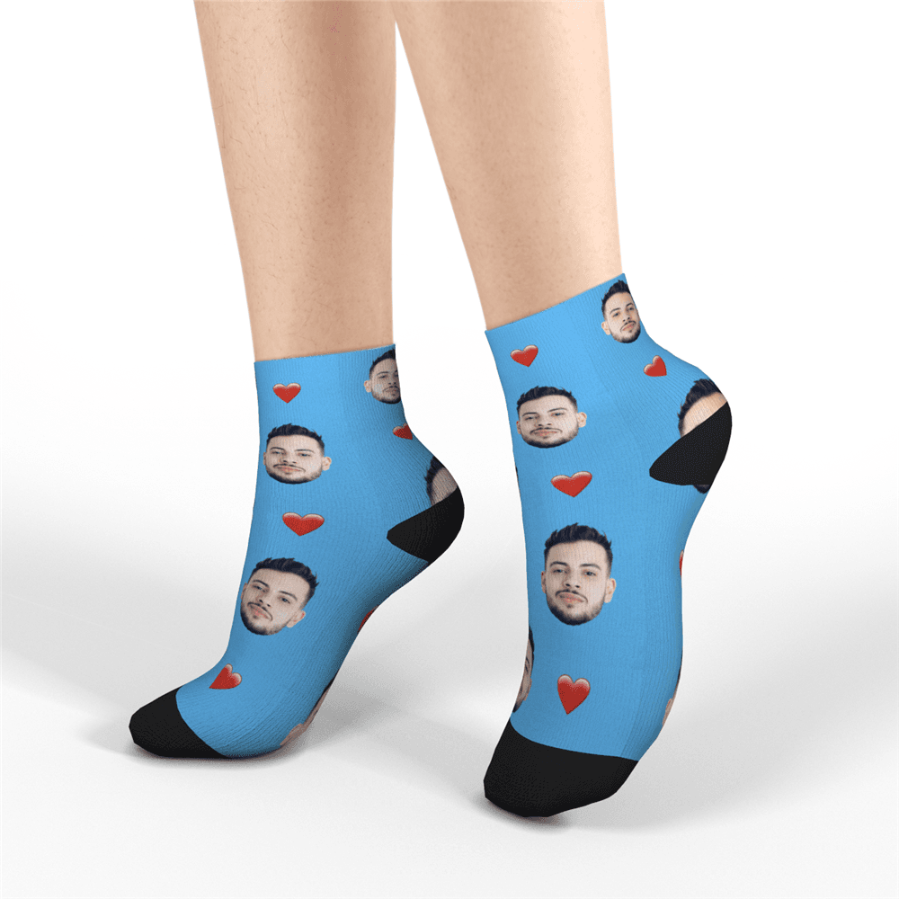 Custom Quarter Socks Heart - Image 2