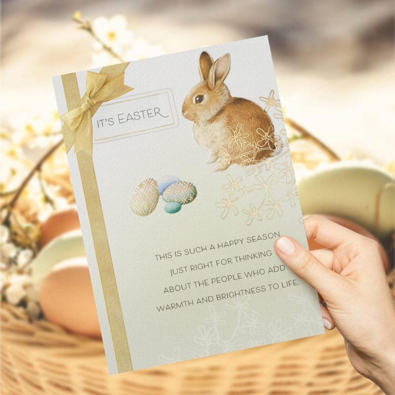Happy Easter Card Easter Bunny Card Easter Egg Card For Her