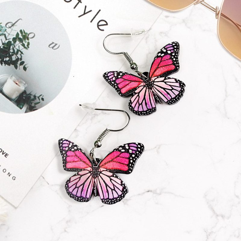 Butterfly Earrings Simulation Butterfly Earrings  Gifts For Her-Acrylic