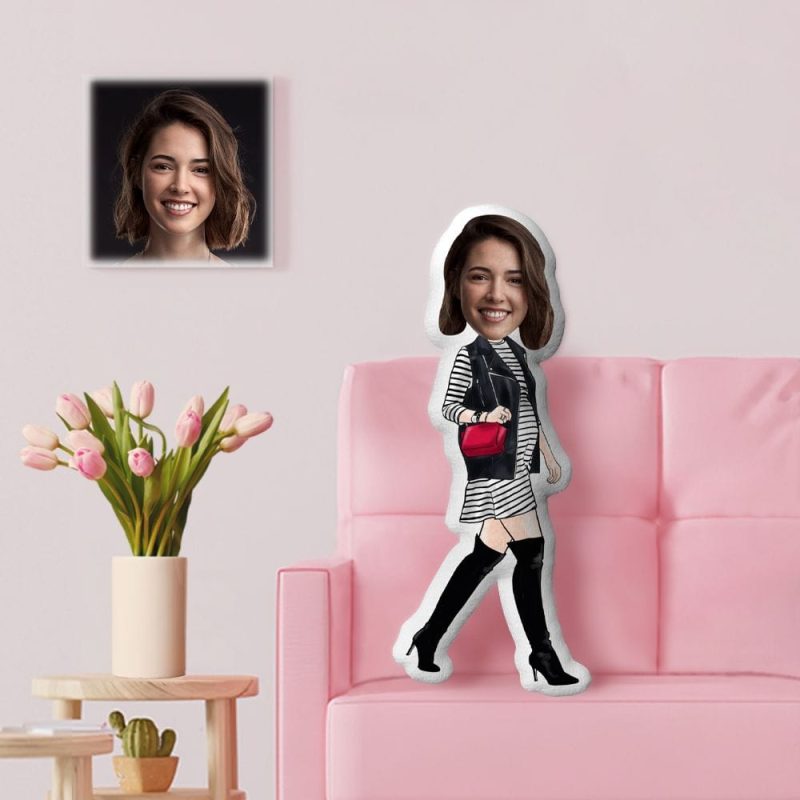 Mother’s Day Pillow Personalized Minime Throw Pillow First Mother’s Day Gifts for Her