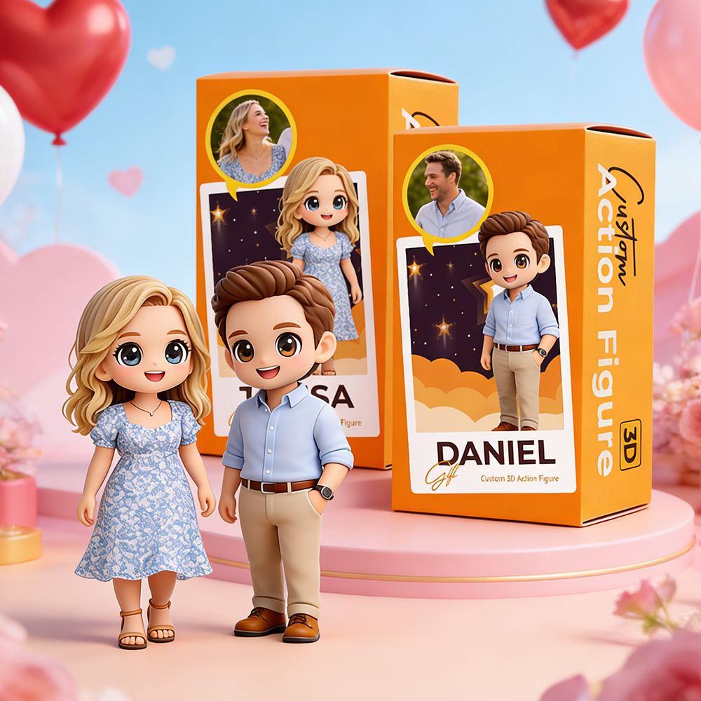 Personalized 3D Mini Figure Bag Charm Unique and Fun Back to School Accessory for All Ages