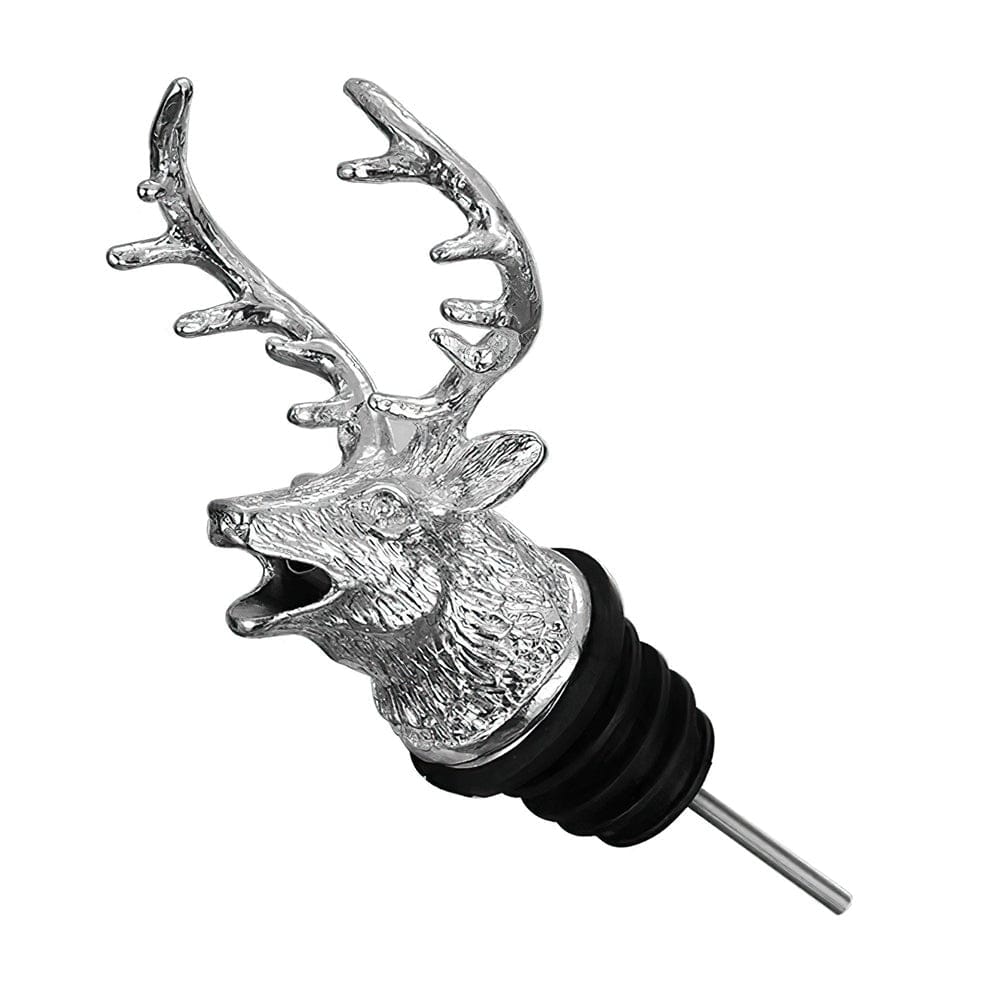 Deer Head Wine Pourer Wine Stopper Gifts for Him 3 Colors - Image 2